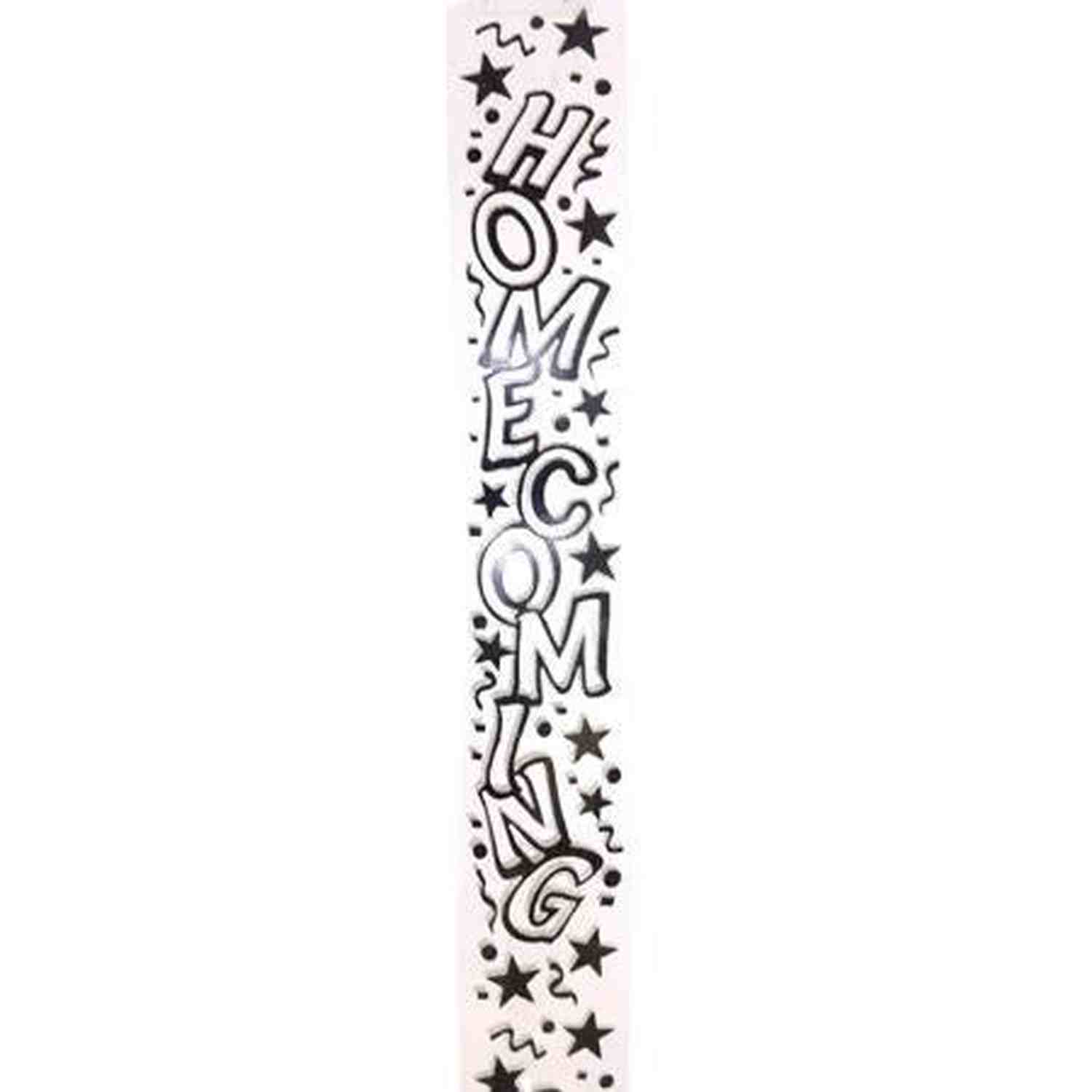 Shop For Clear Homecoming Confetti Ribbon 9: Black