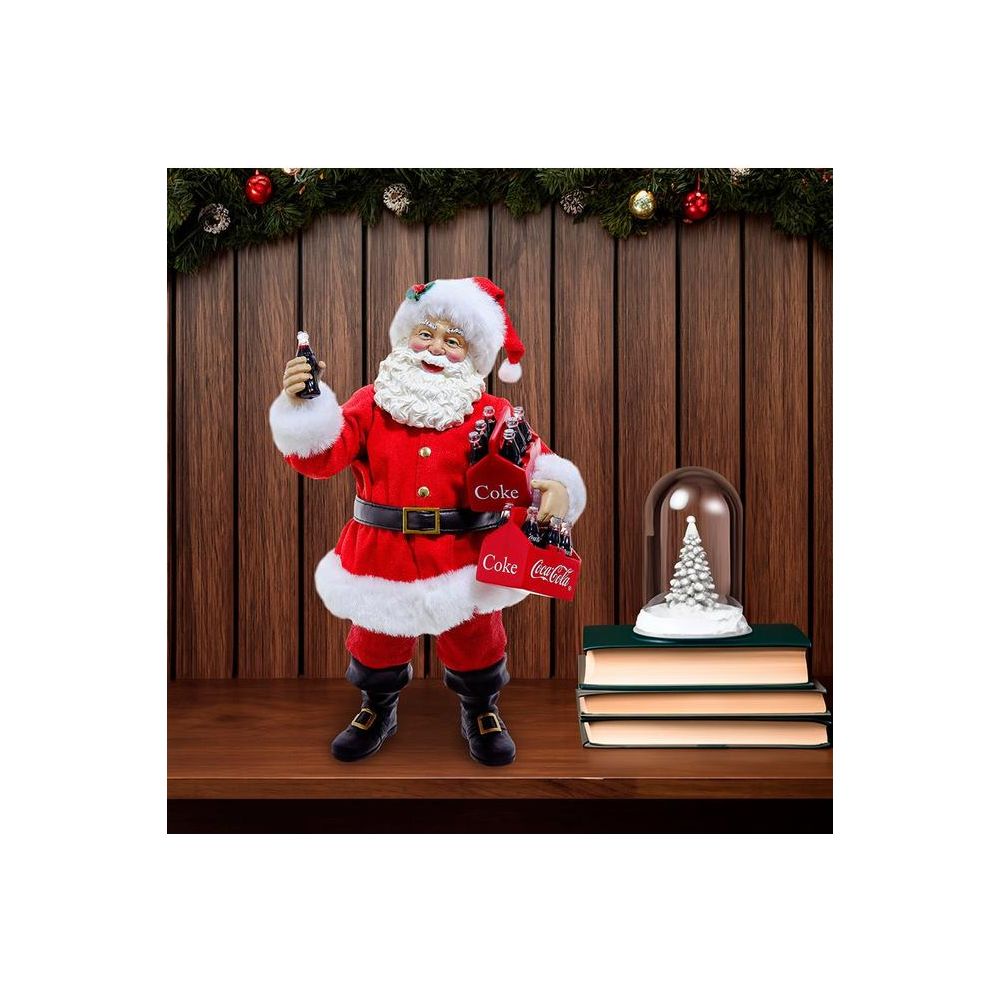 Shop For Coca - Cola® Santa Holding Two Six Packs Table Piece