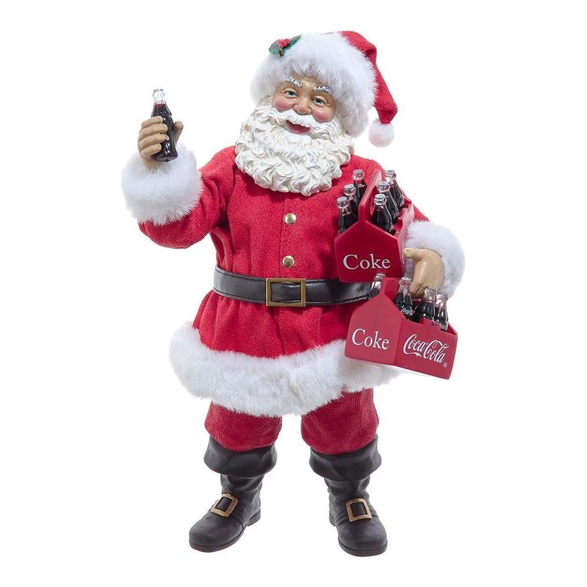 Shop For Coca - Cola® Santa Holding Two Six Packs Table Piece