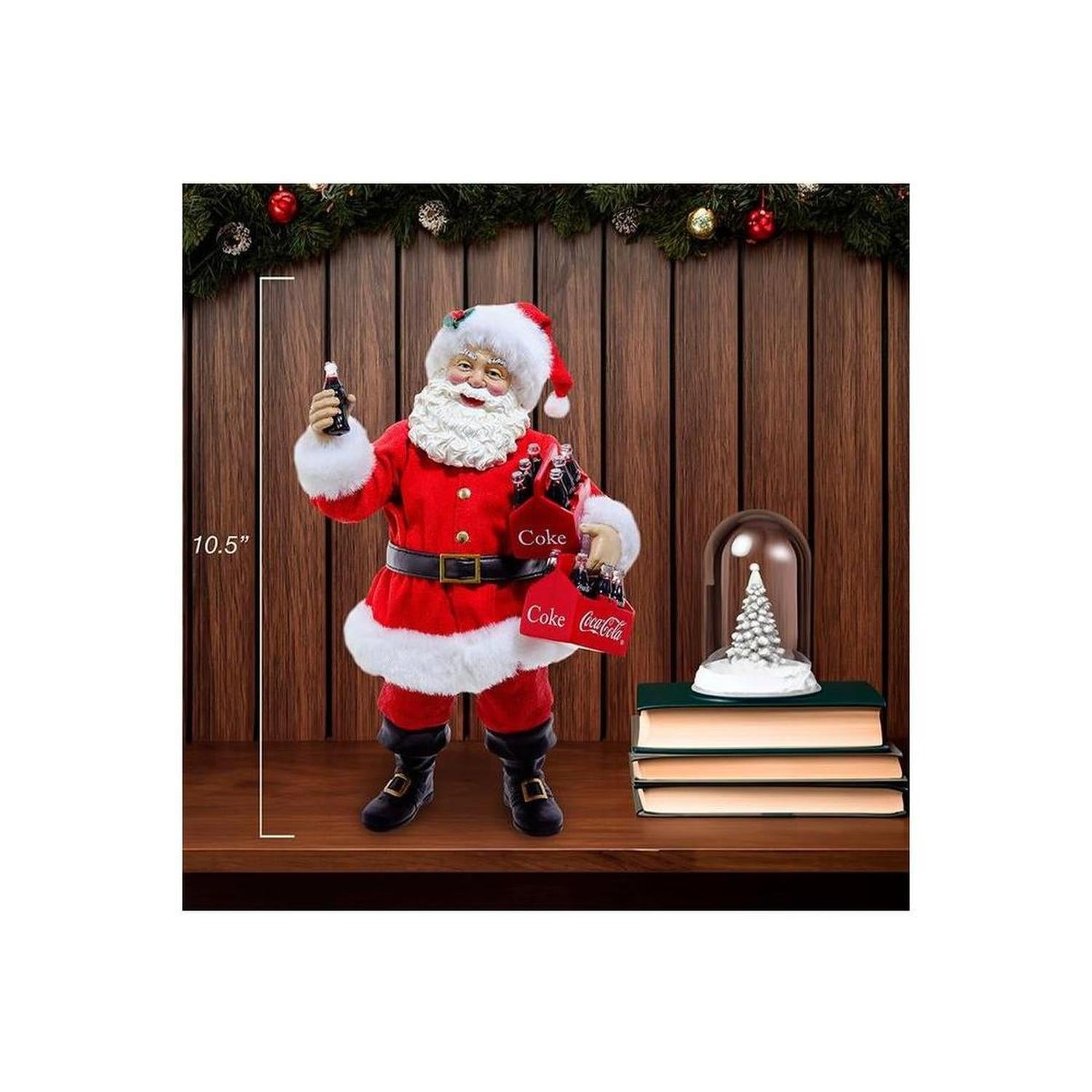 Coca-Cola® Santa Holding Two Six Packs Table Piece