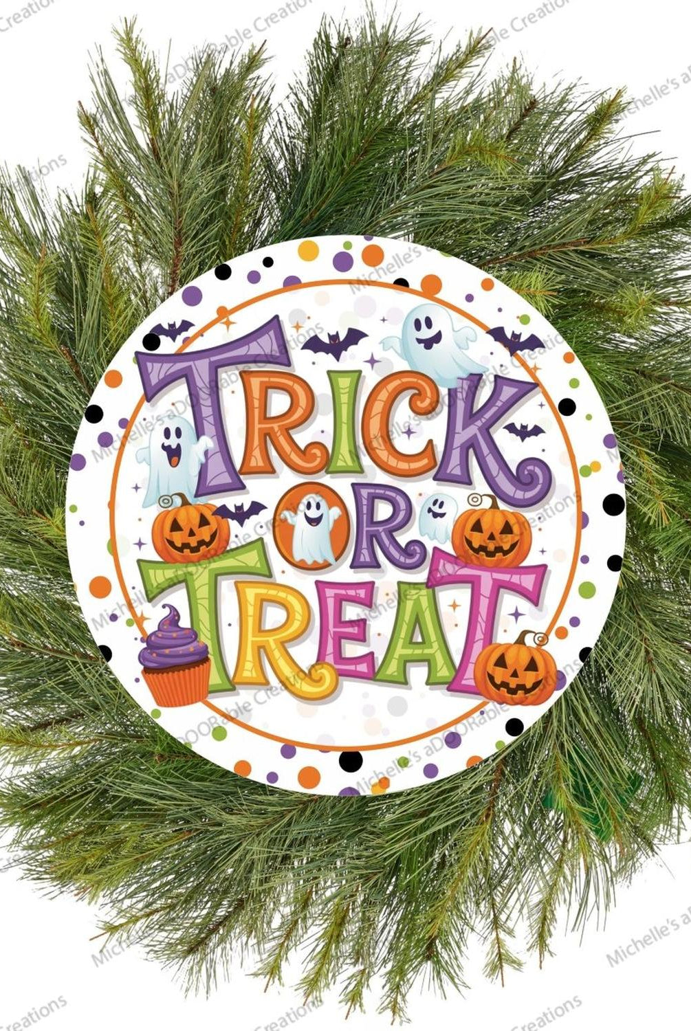 Colorful Halloween Trick or Treat Sign