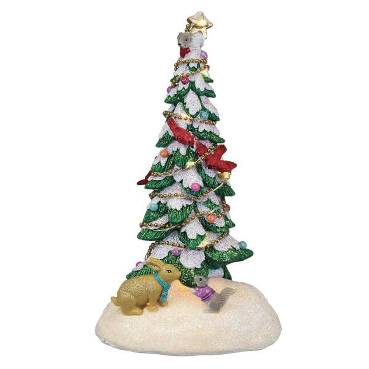 Shop For Critter Tree Lighted Figurine