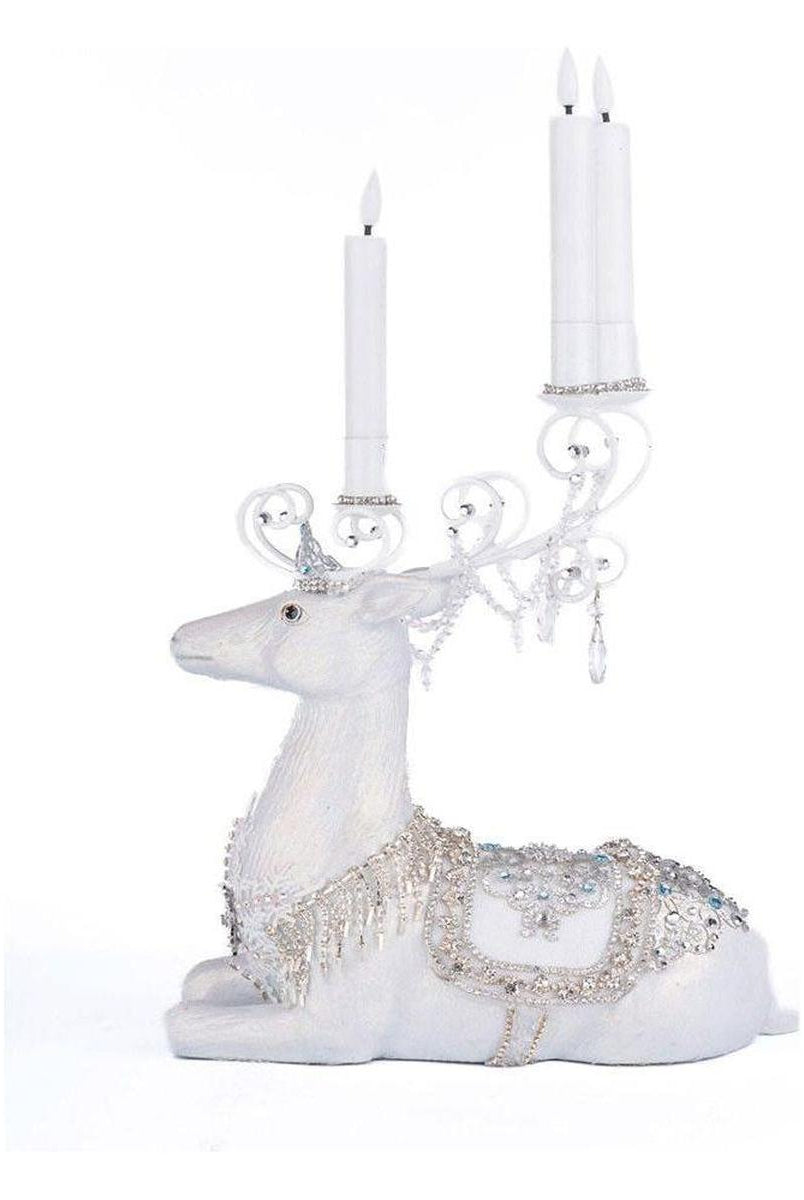 Shop For Crystal Christmas Sitting Deer Candle Holder