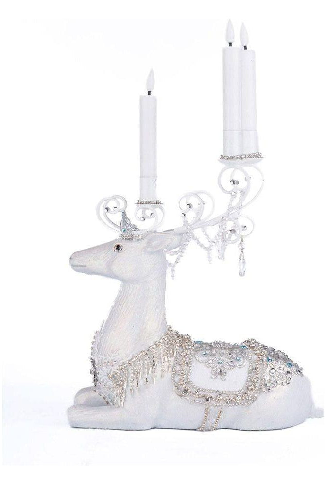 Shop For Crystal Christmas Sitting Deer Candle Holder