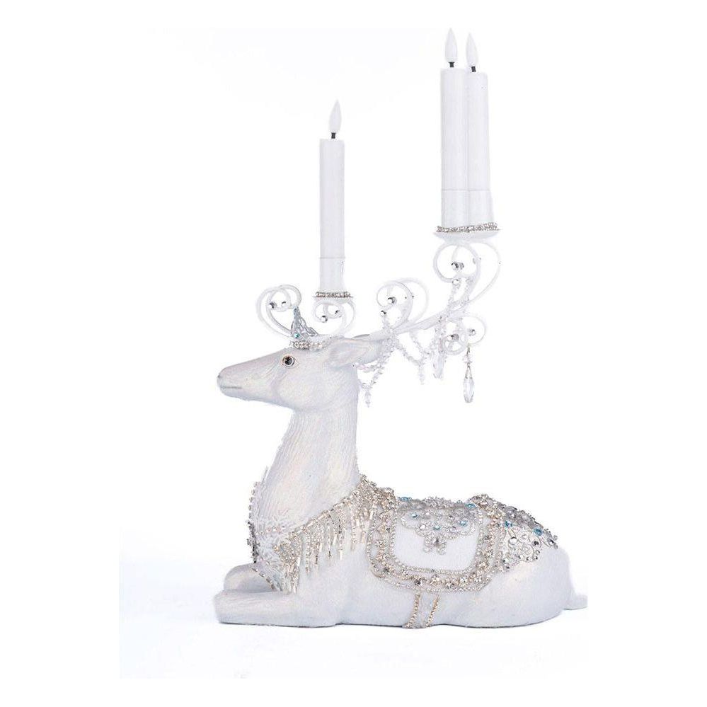 Shop For Crystal Christmas Sitting Deer Candle Holder