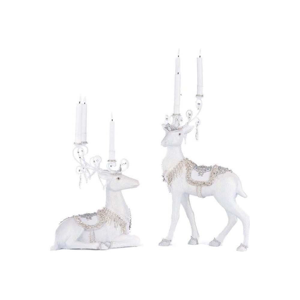 Shop For Crystal Christmas Sitting Deer Candle Holder