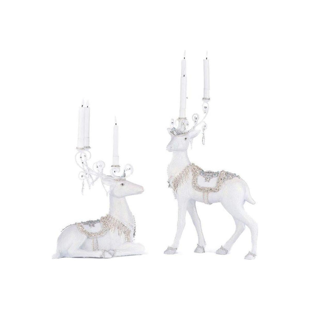 Shop For Crystal Christmas Sitting Deer Candle Holder