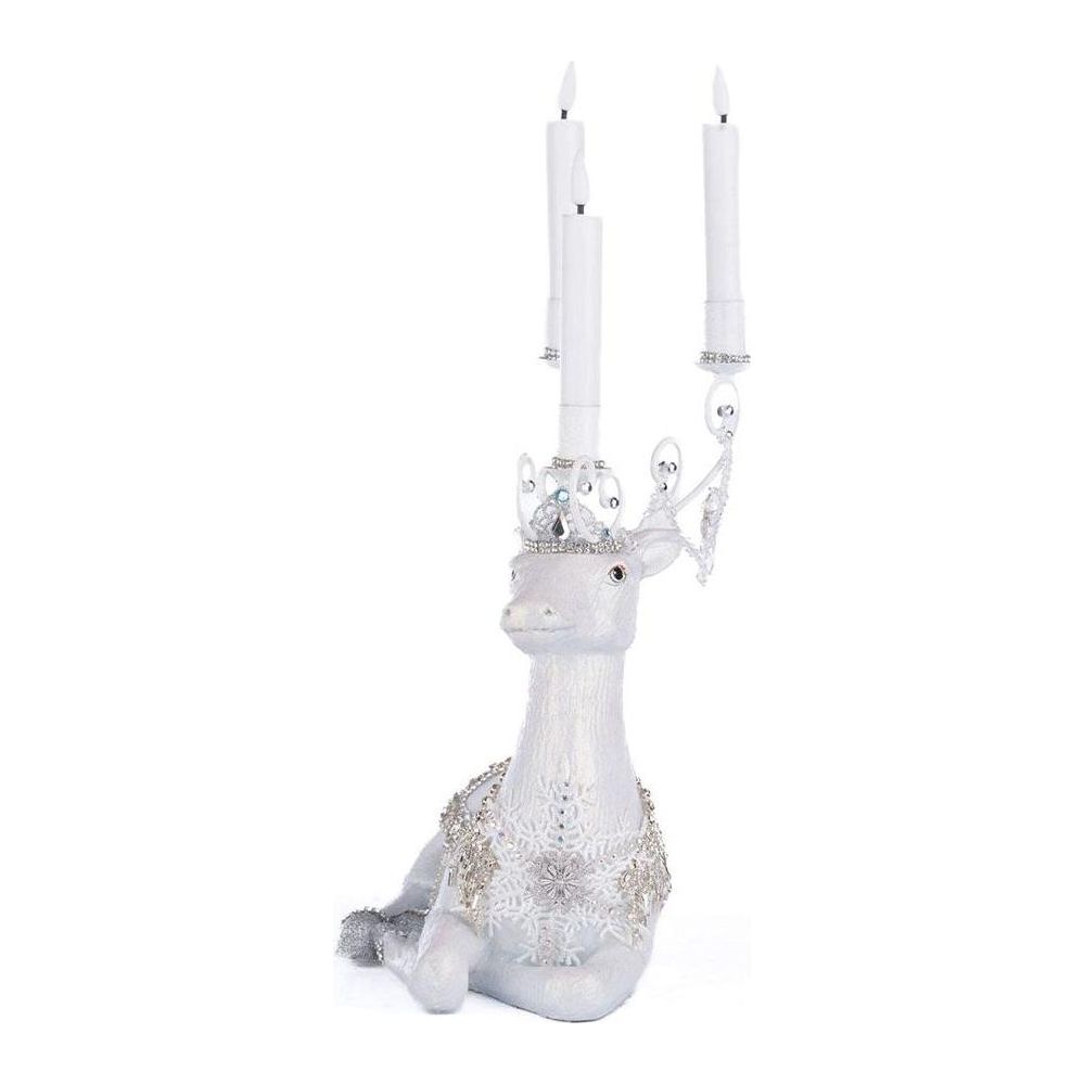 Shop For Crystal Christmas Sitting Deer Candle Holder