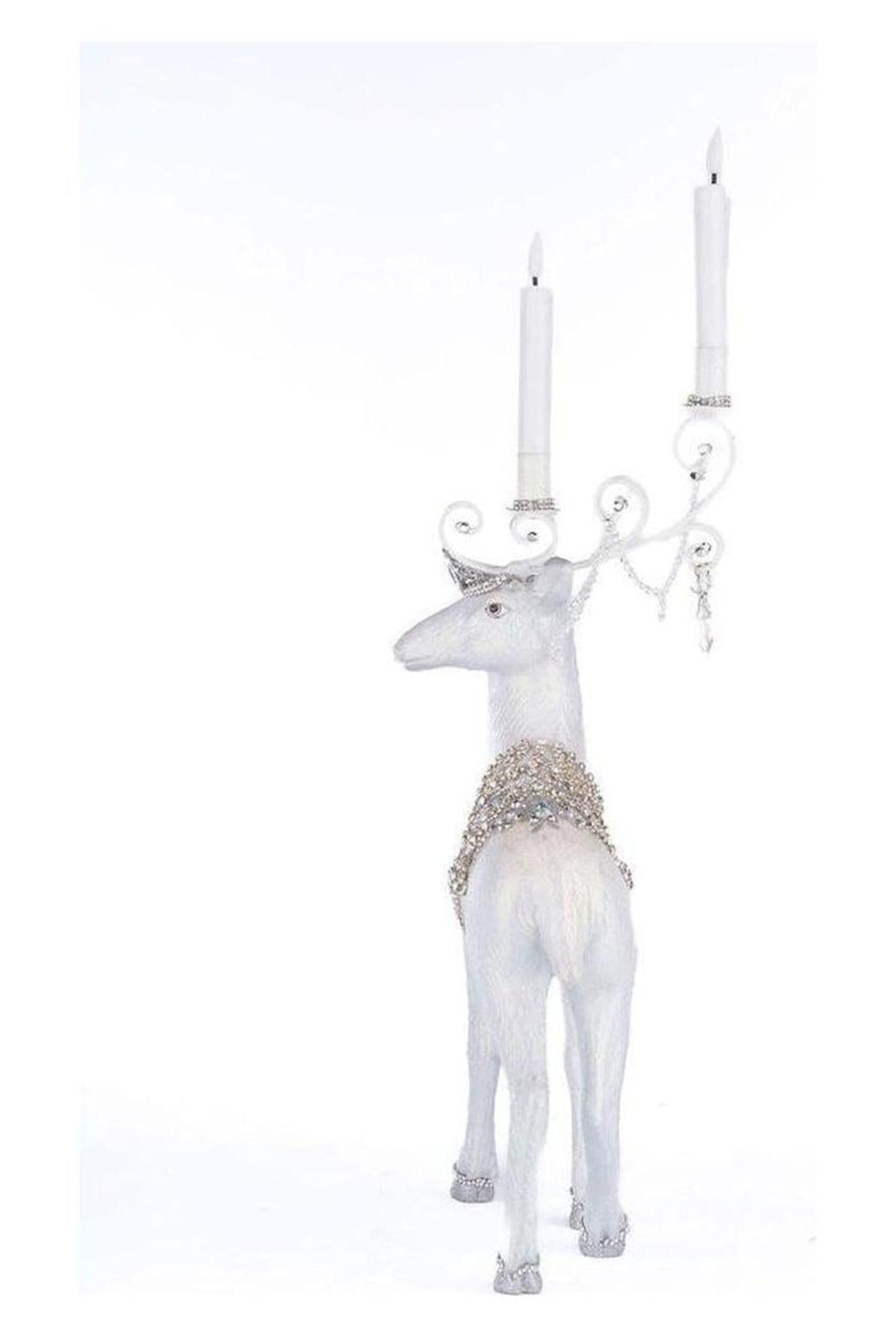 Crystal Christmas Standing Deer Candleholder