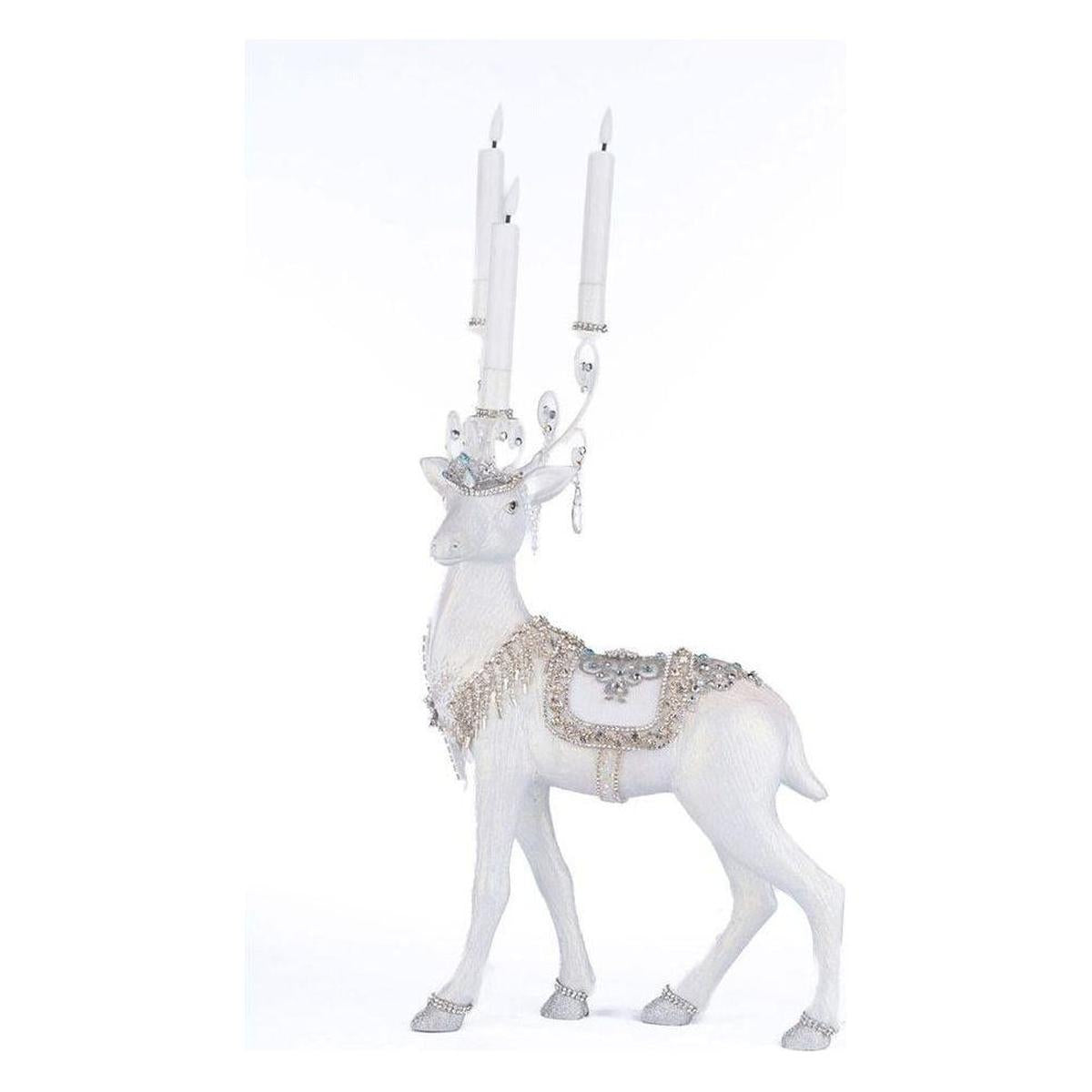 Shop For Crystal Christmas Standing Deer Candleholder