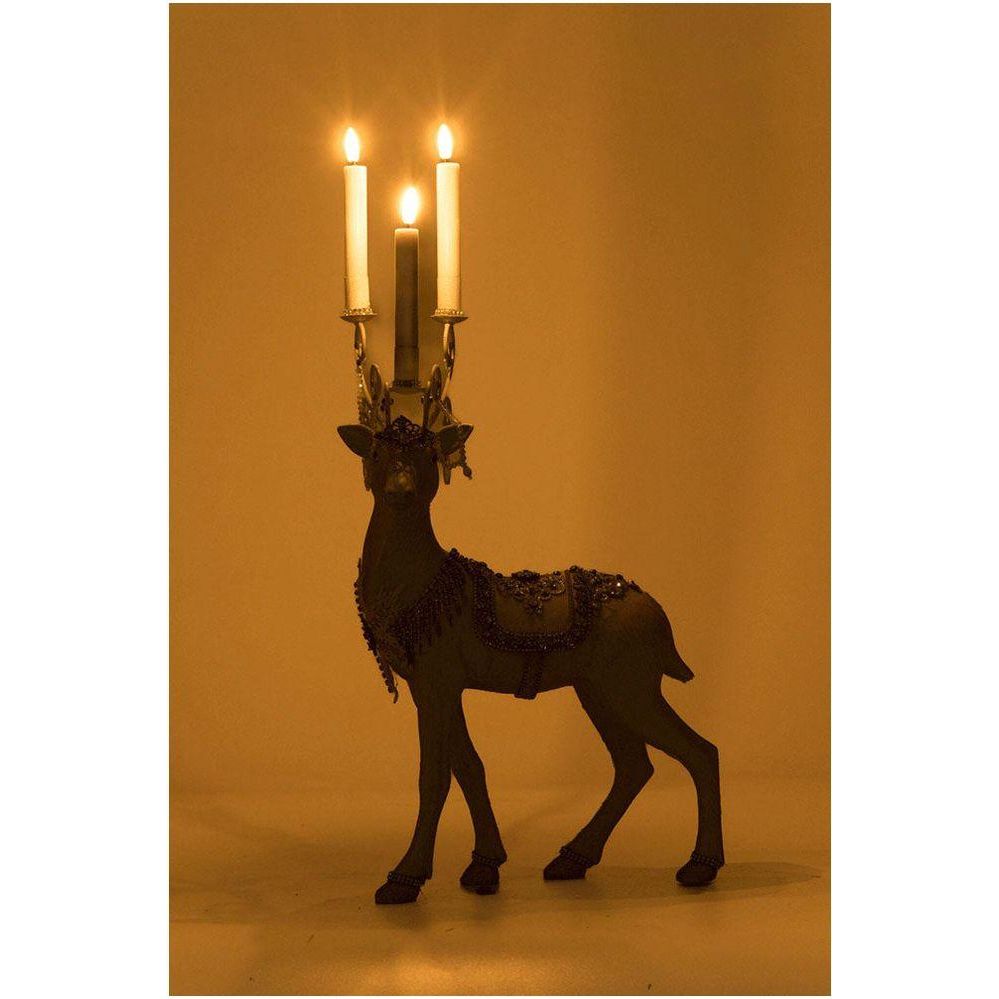 Shop For Crystal Christmas Standing Deer Candleholder