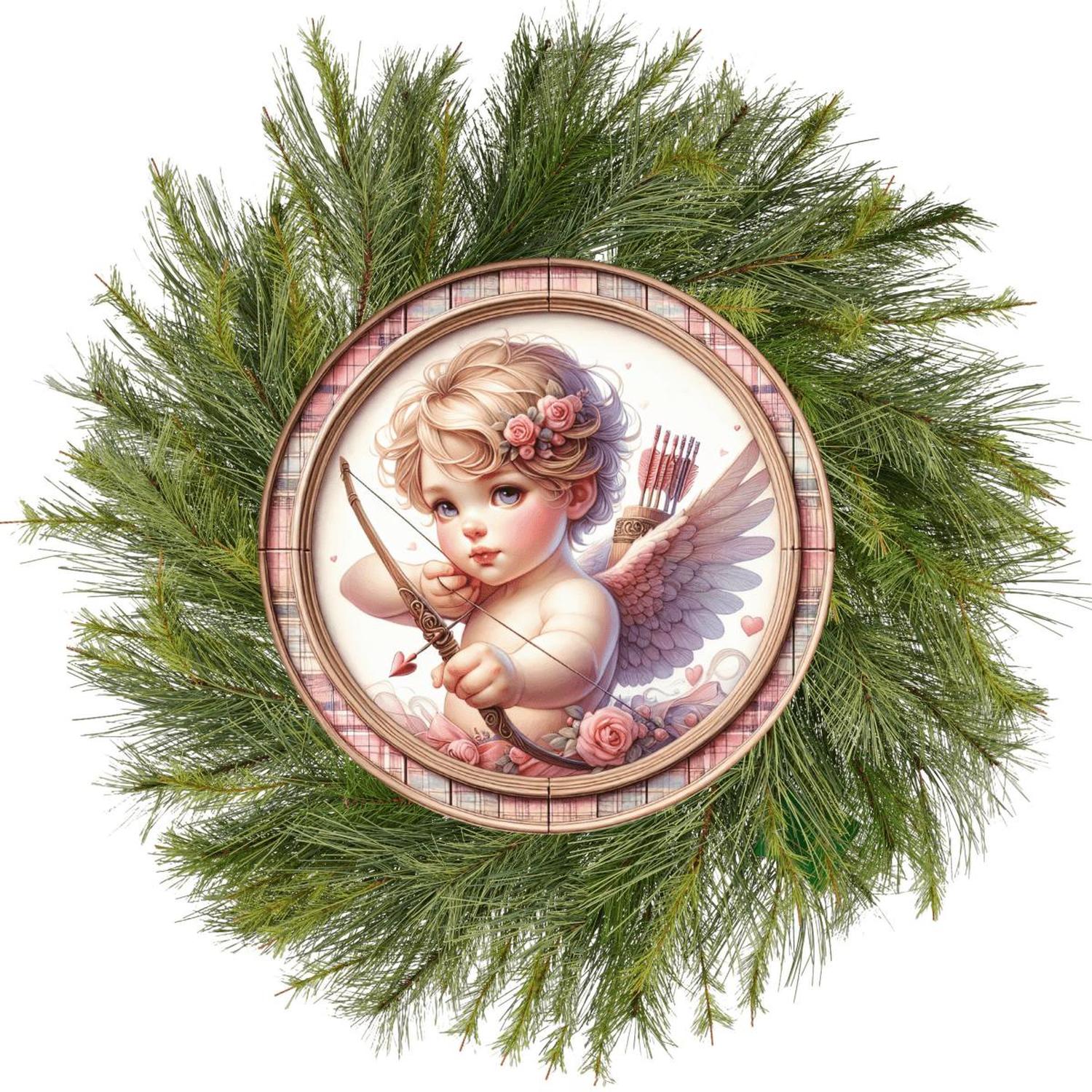 Shop For Cute Pink Valentine Cupid Baby Sign