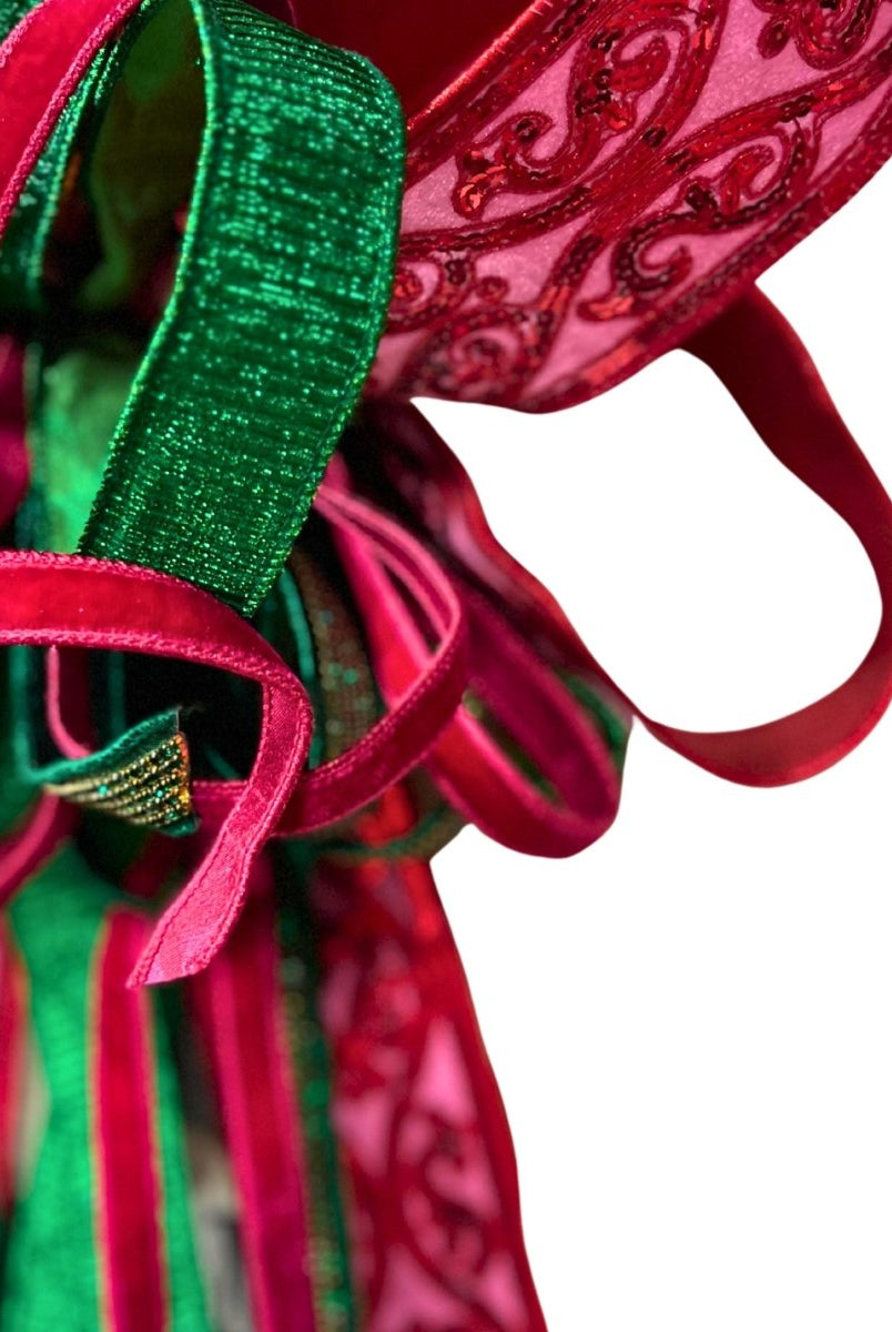 Shop For Deluxe Pink Green Jewel Bow