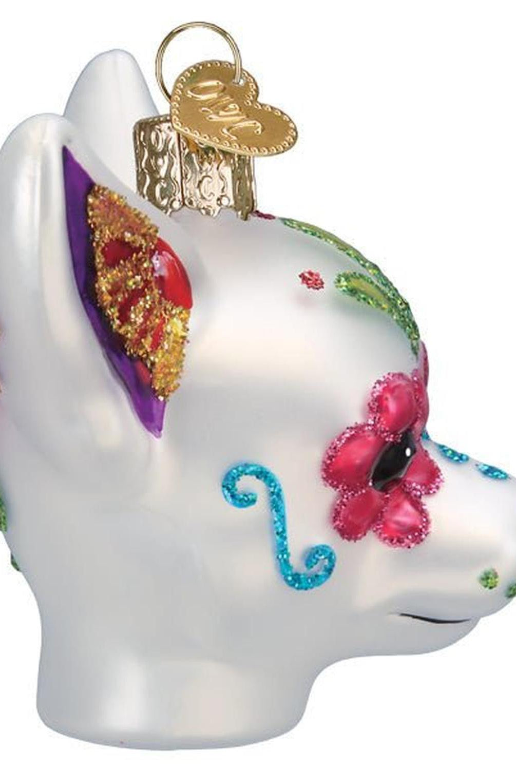 Dia De Los Muertos Dog Ornament