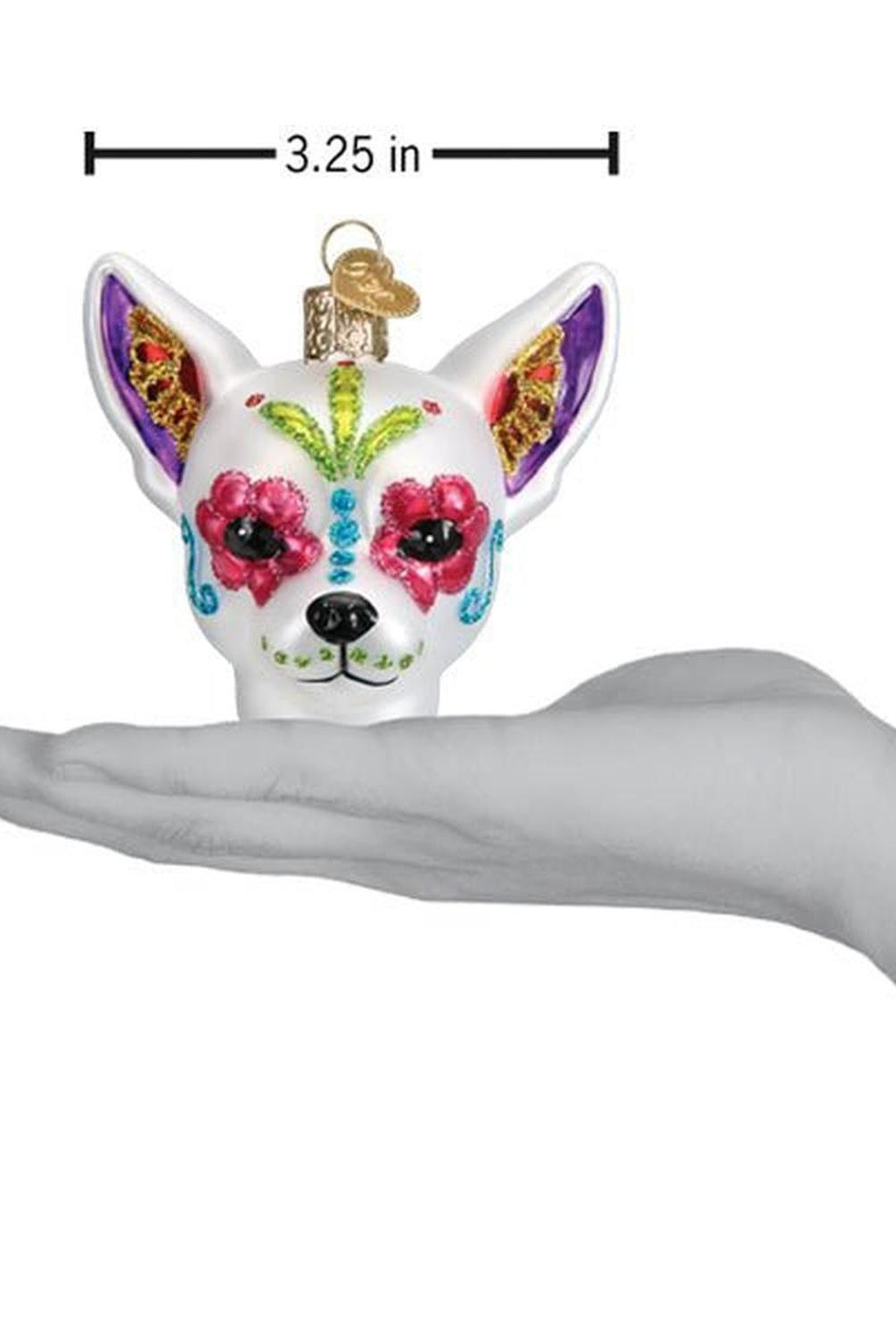 Dia De Los Muertos Dog Ornament