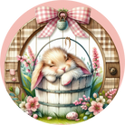 Shop For Easter Bunny in Bucket Metal Sign