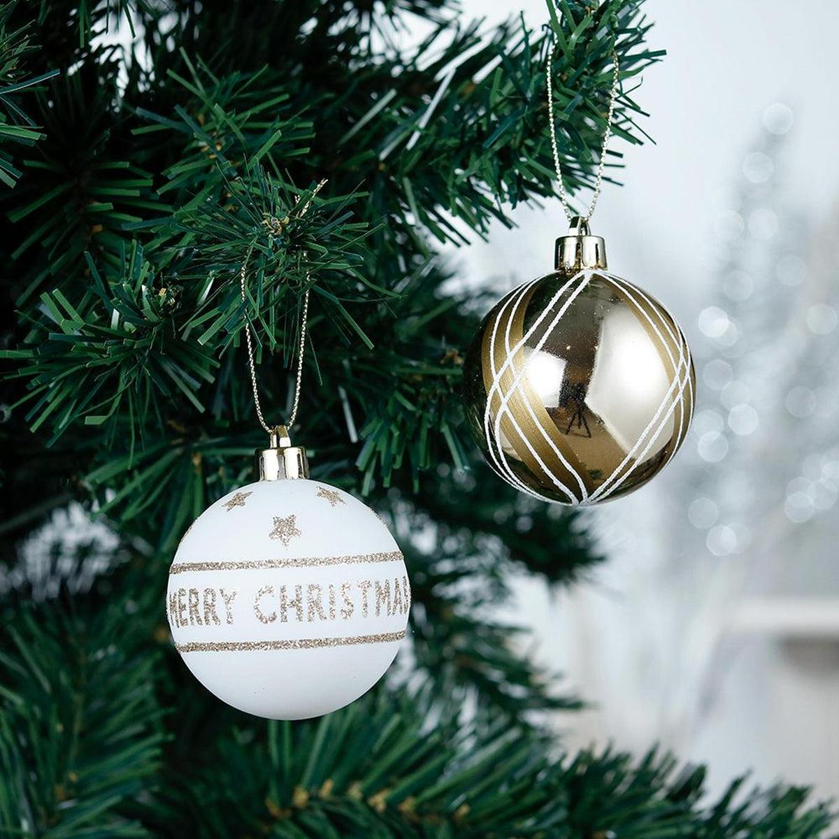 Shop For Elegant Gold and Glitter Ornaments (Set of 9)