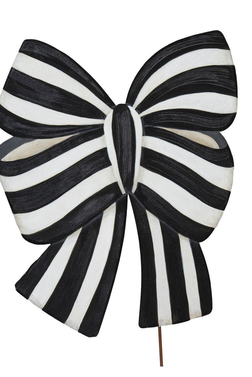 Shop For Elegant Metal Bow: Black/White