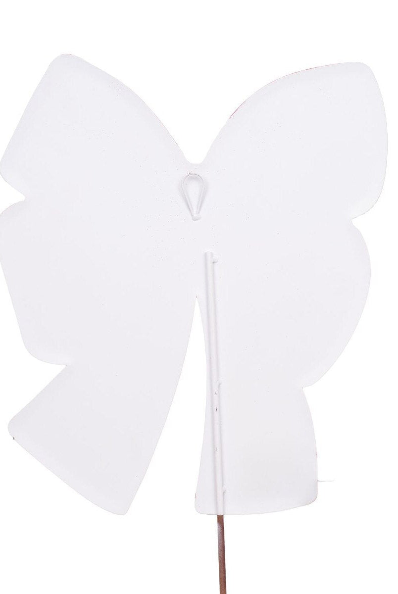 Shop For Elegant Metal Bow: Red/White