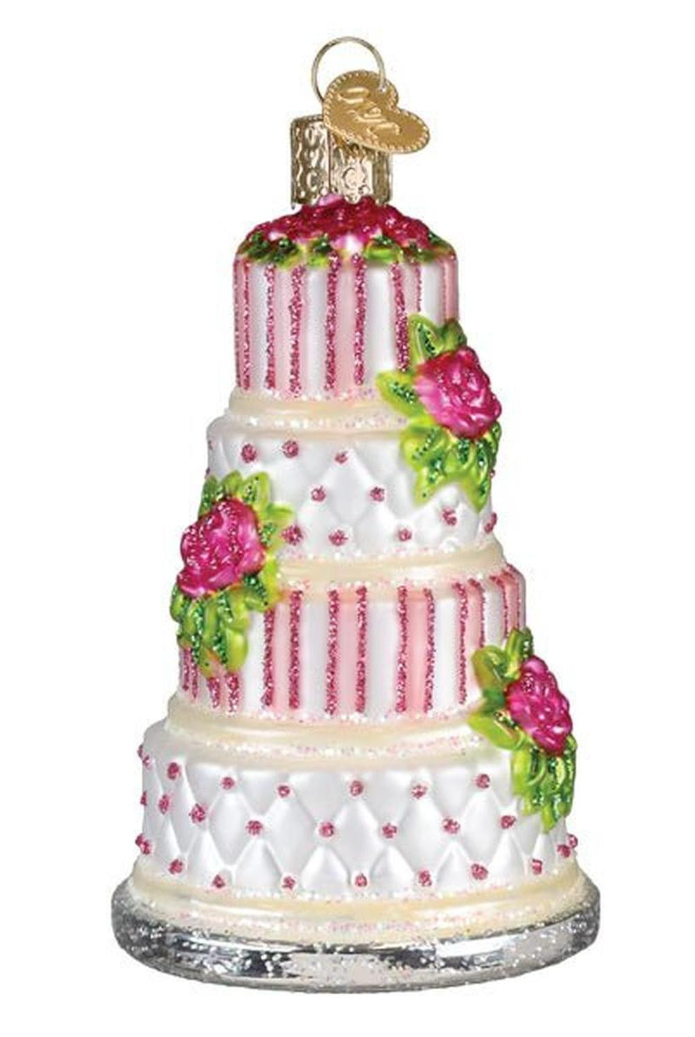 Elegant Wedding Cake Ornament