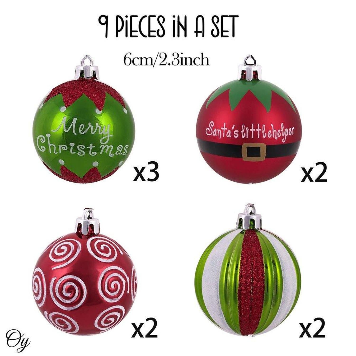 Shop For Elf Theme Christmas Ornament, Set of 9