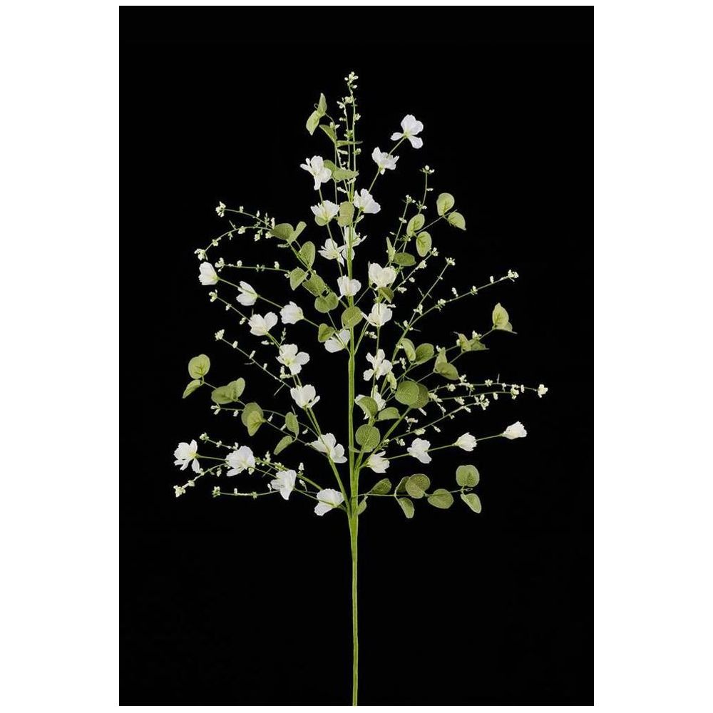 Shop For Fabric Flower Eucalyptus Spray: White at Michelle's aDOORable Creations