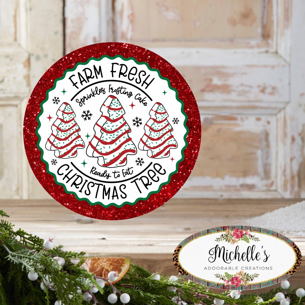Shop For Farm Fresh Christmas Tree Glitter Sign