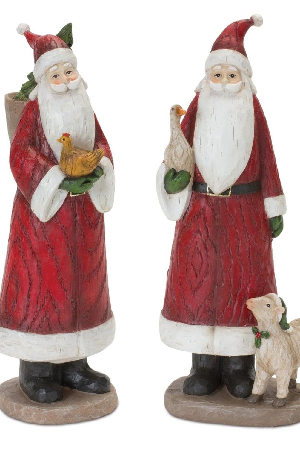 Shop For Farmhouse Santa Figurine (Set of 2) at Michelle's aDOORable Creations