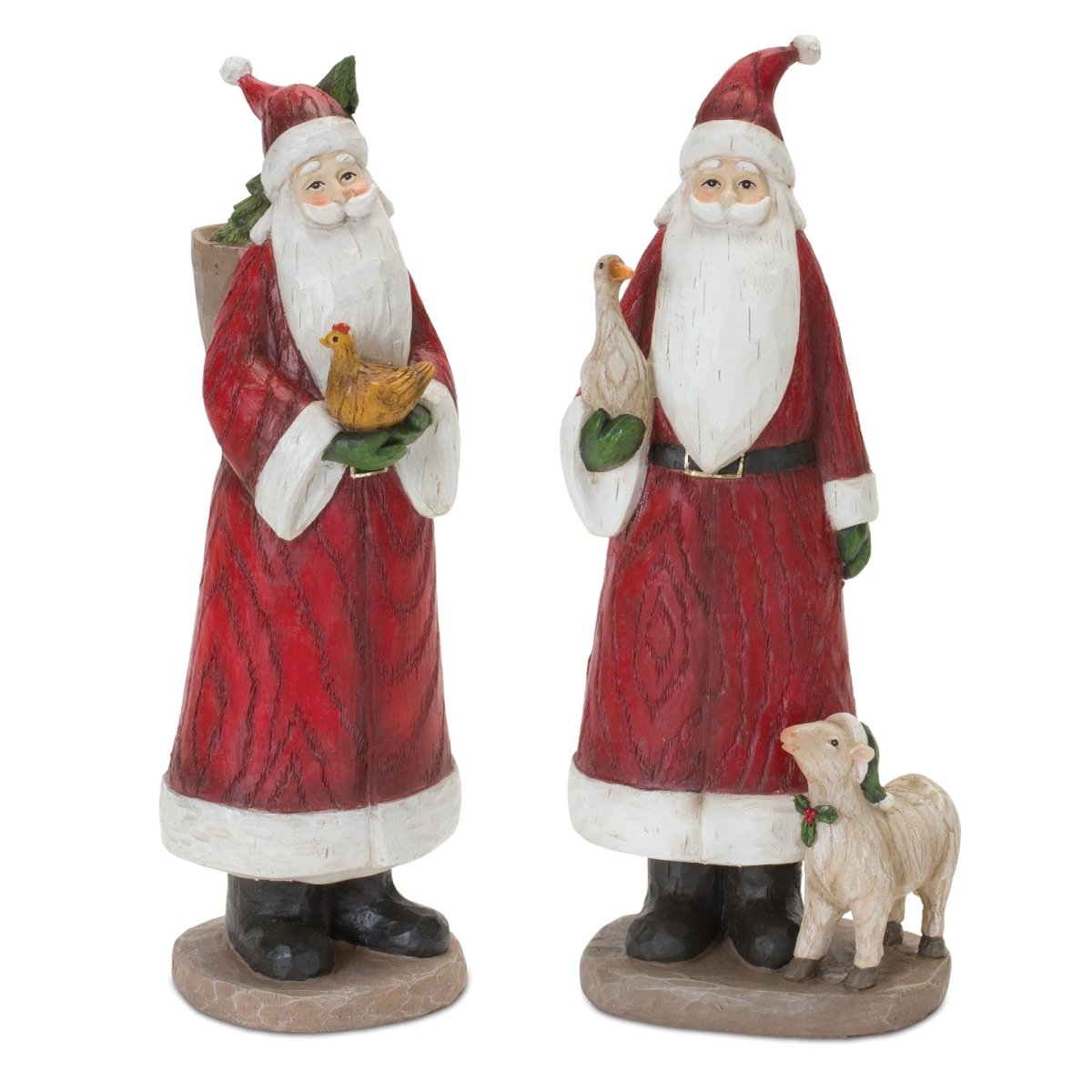 Shop For Farmhouse Santa Figurine (Set of 2) at Michelle's aDOORable Creations