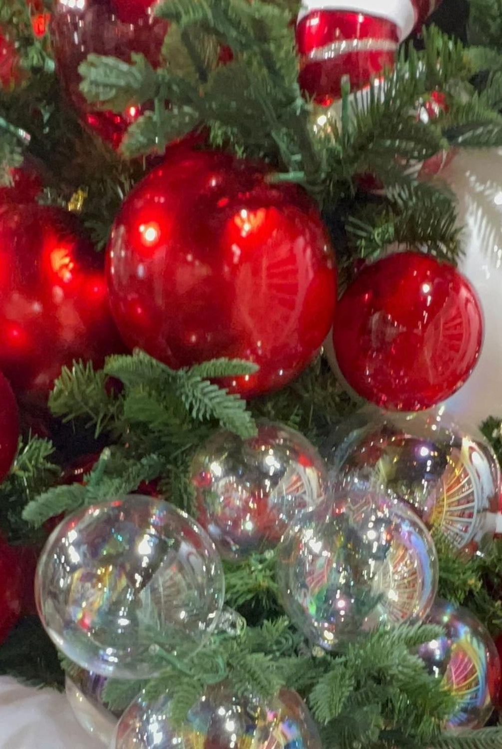 Farrisilk 4" Red Candy Apple Ball Ornament