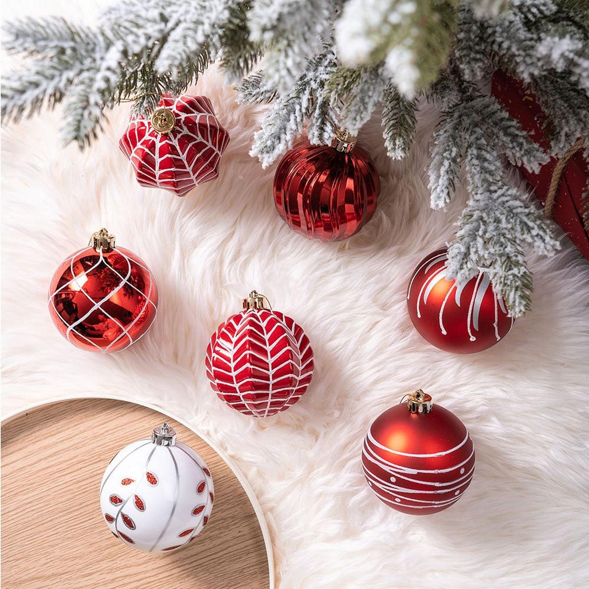 Shop For Festive Red Christmas Ornaments (Set of 16)