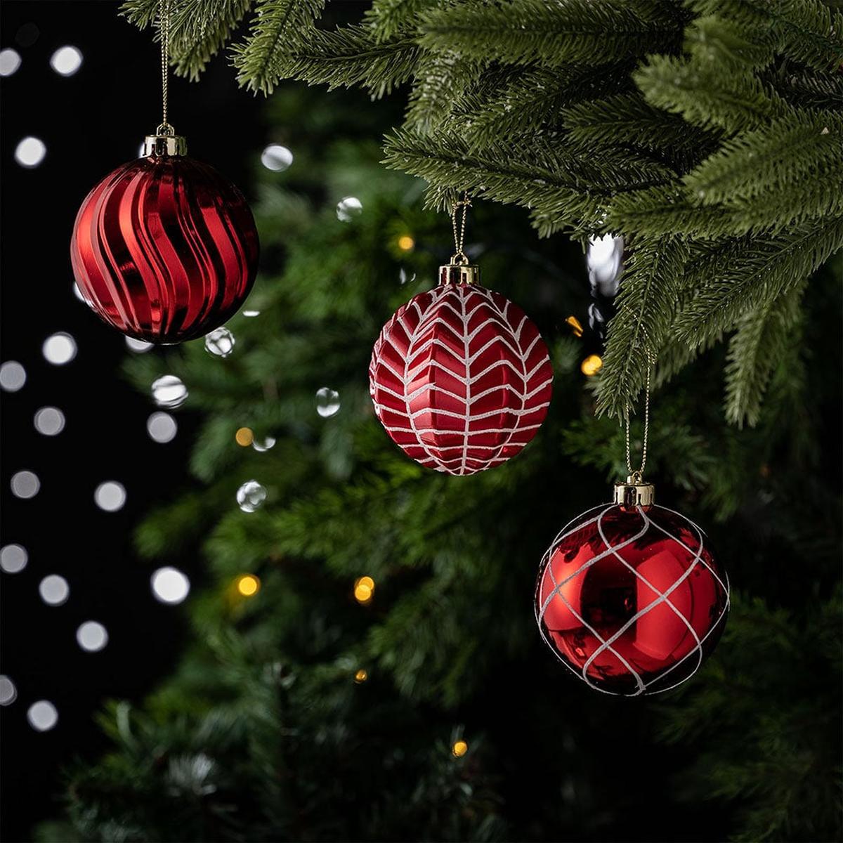 Shop For Festive Red Christmas Ornaments (Set of 16)