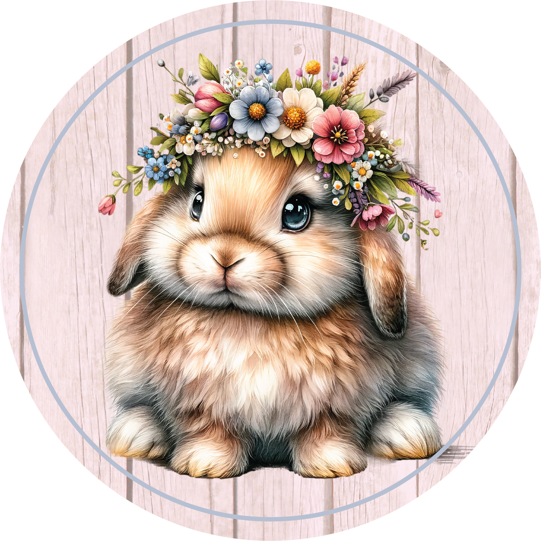 Shop For Floppy Lop Ear Floral Spring Easter Bunny Sign