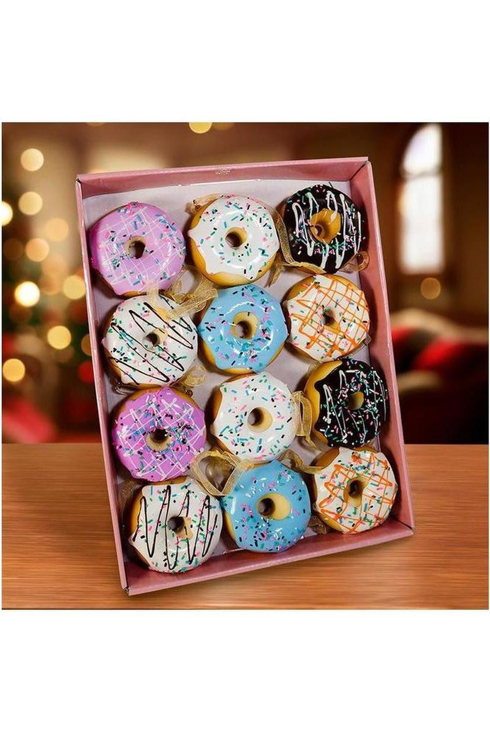 Foam Donut Ornaments (12Pc. Box Set)