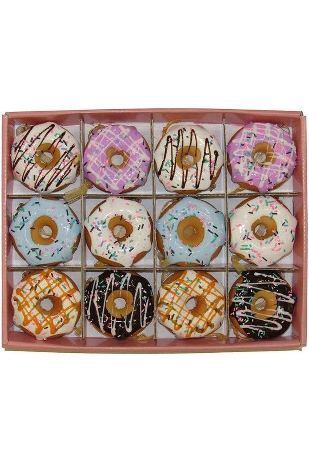 Foam Donut Ornaments (12Pc. Box Set)