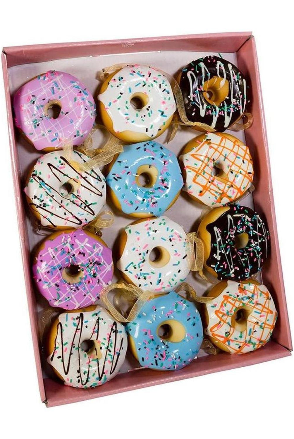 Foam Donut Ornaments (12Pc. Box Set)