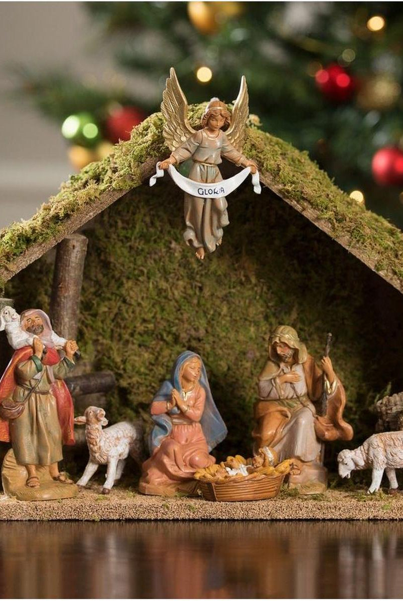Shop For Fontanini 7 Piece Nativity Set with Italian Wood Stable at Michelle's aDOORable Creations