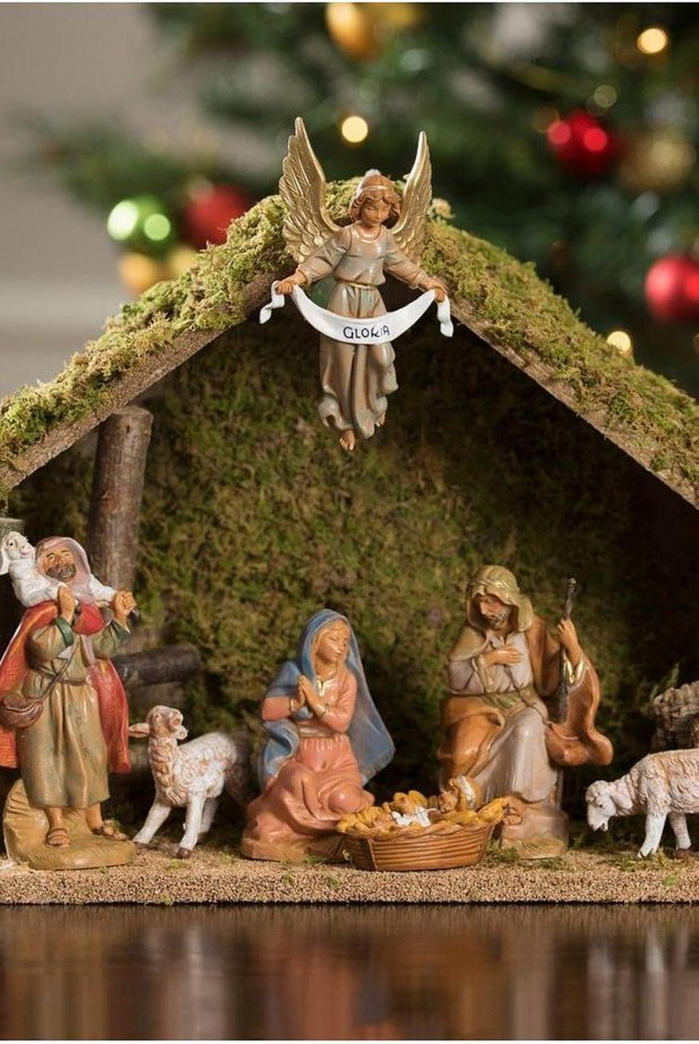 Shop For Fontanini 7 Piece Nativity Set with Italian Wood Stable at Michelle's aDOORable Creations