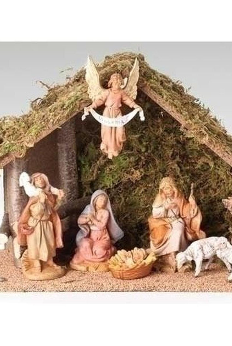 Shop For Fontanini 7 Piece Nativity Set with Italian Wood Stable at Michelle's aDOORable Creations