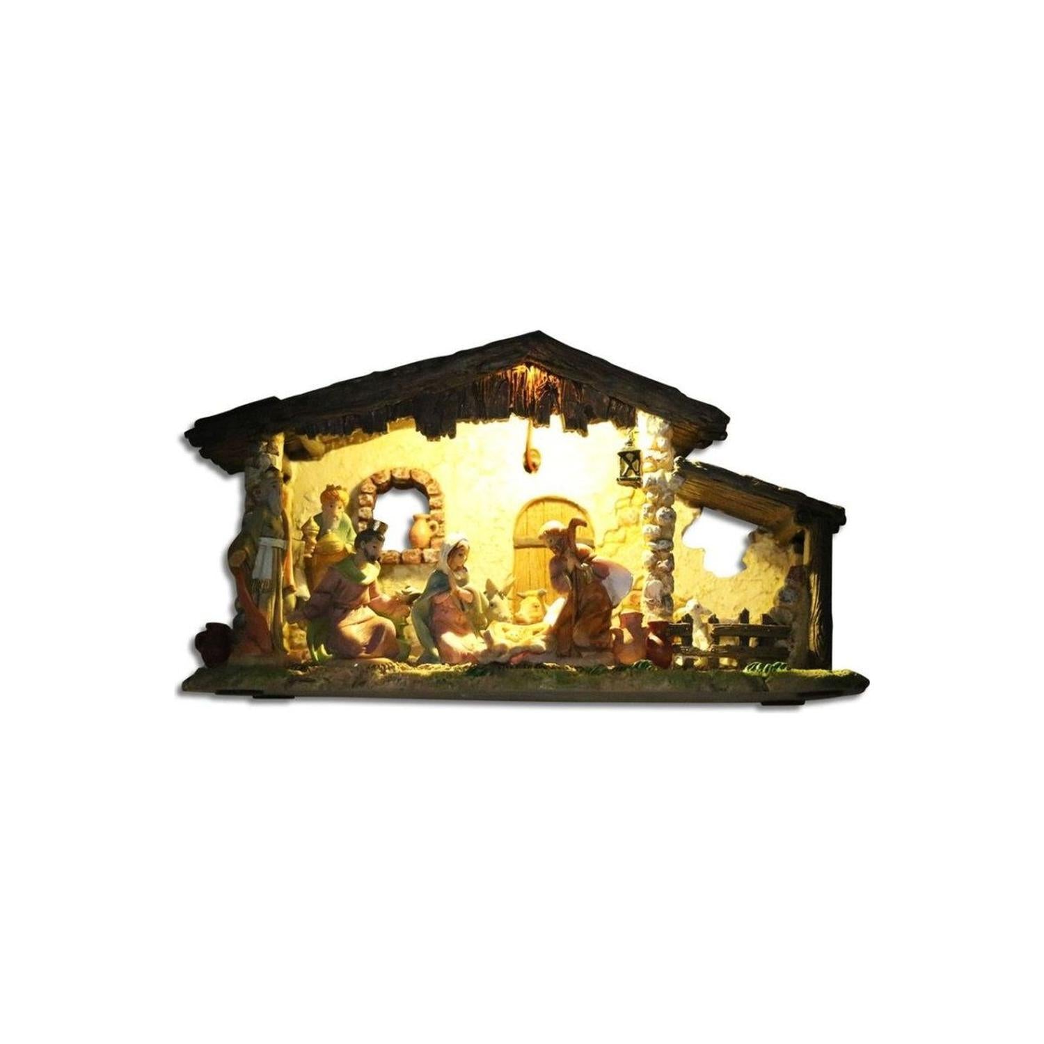 Shop For Fontanini LED Musical Nativity Stable at Michelle's aDOORable Creations