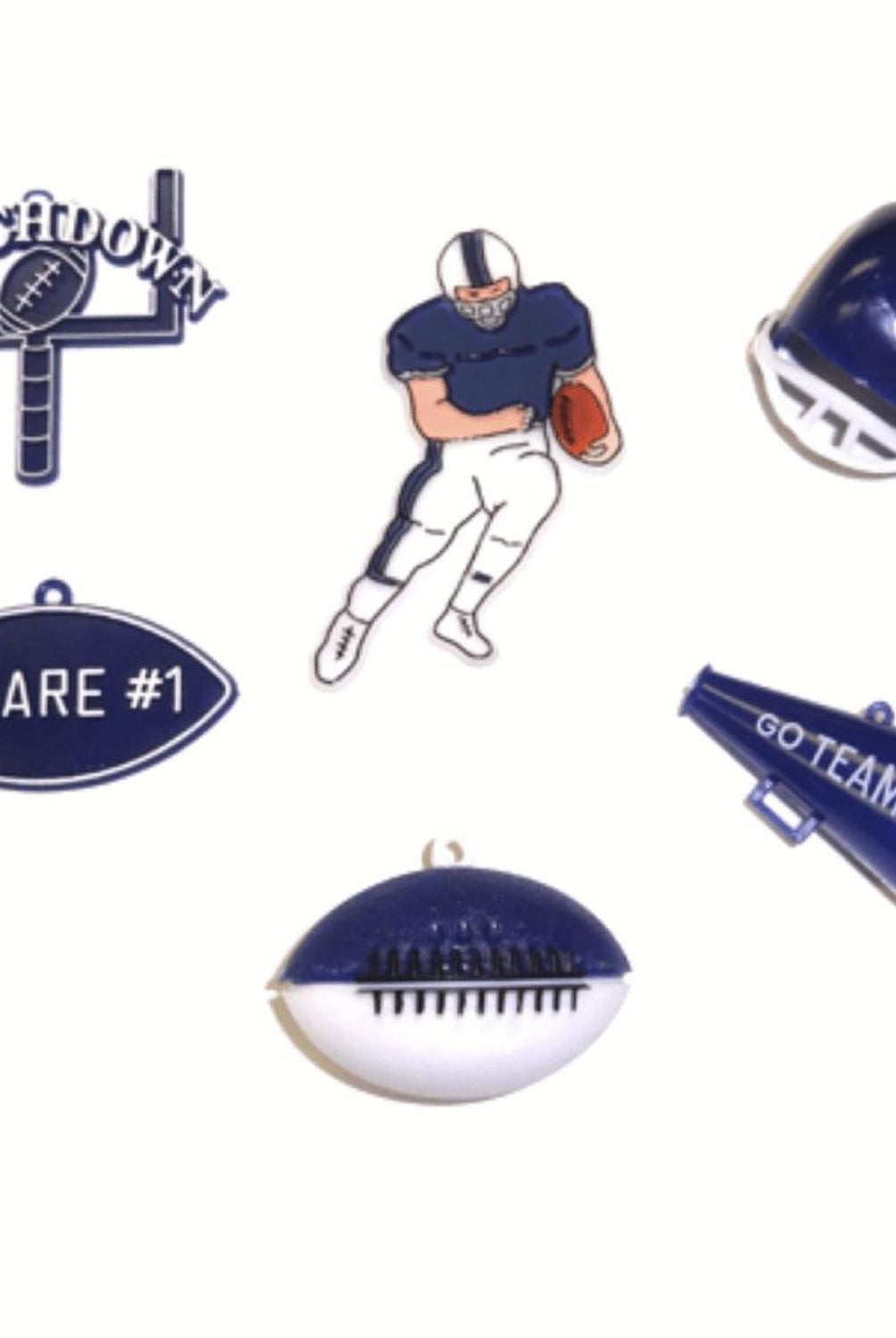 Shop For Football Mum Trinket Pack: Navy (6 Pcs)