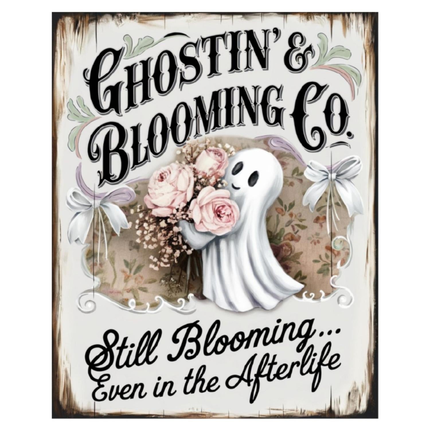 Shop For Ghostin Blooming Co Halloween Sign