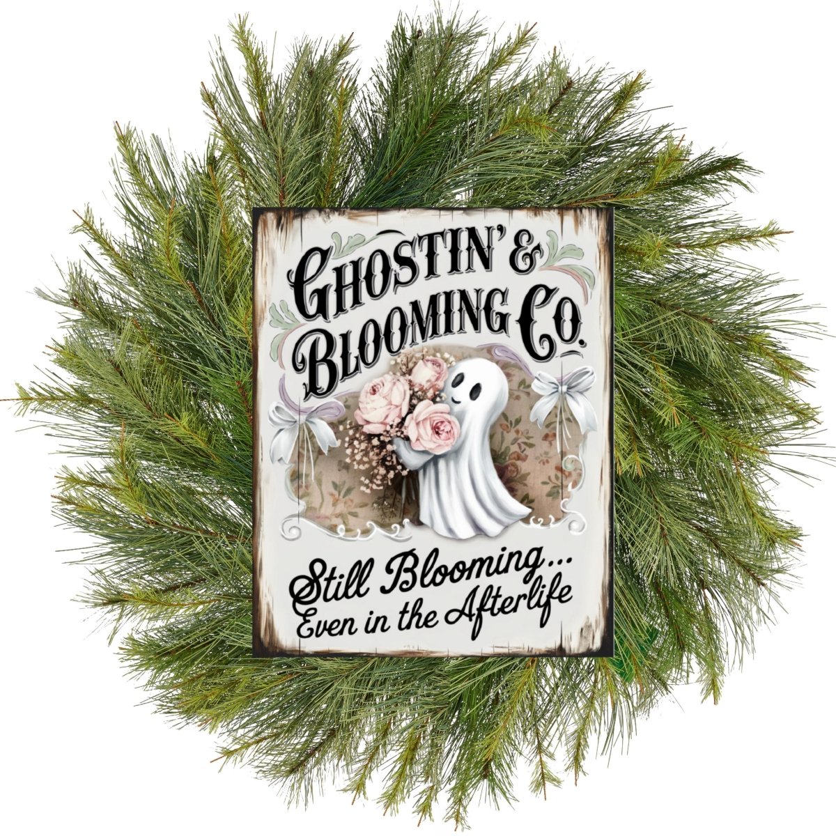 Shop For Ghostin Blooming Co Halloween Sign