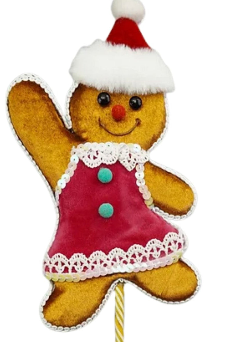 Shop For Gingerbread Girl Pick, Pink 12"