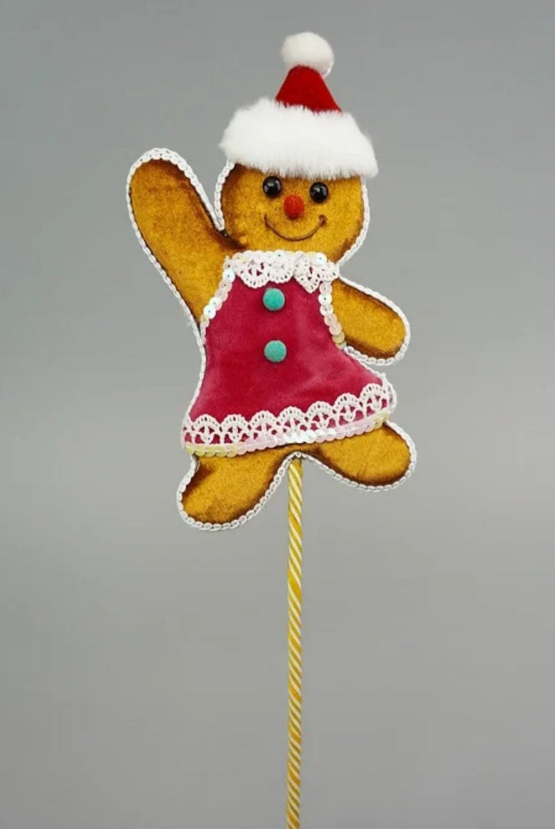 Shop For Gingerbread Girl Pick, Pink 12"