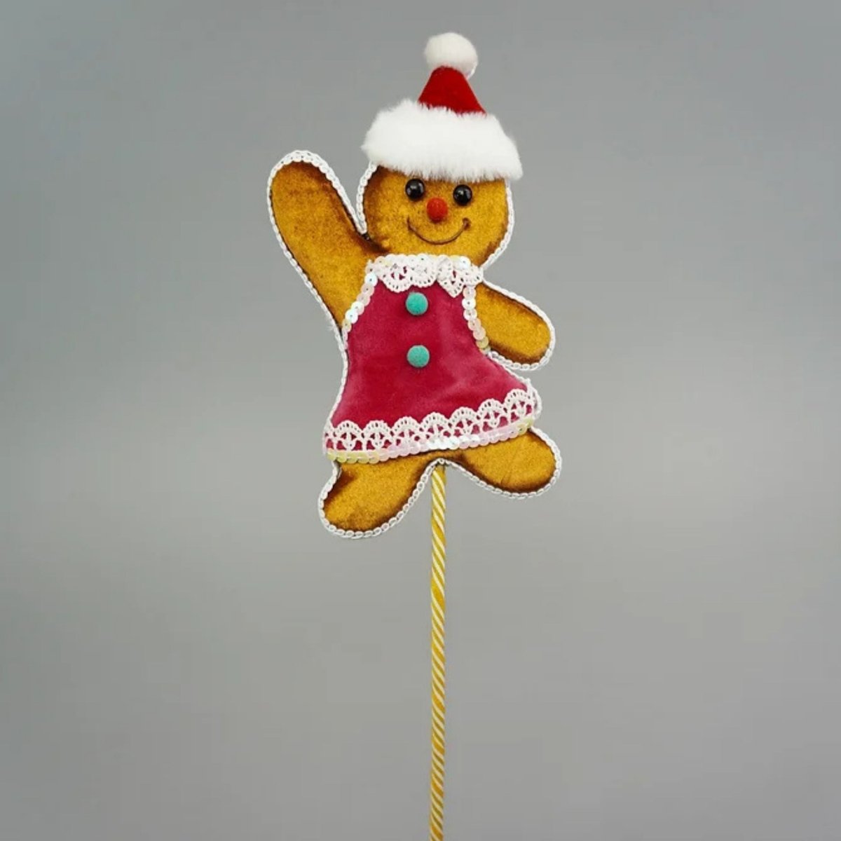 Shop For Gingerbread Girl Pick, Pink 12"