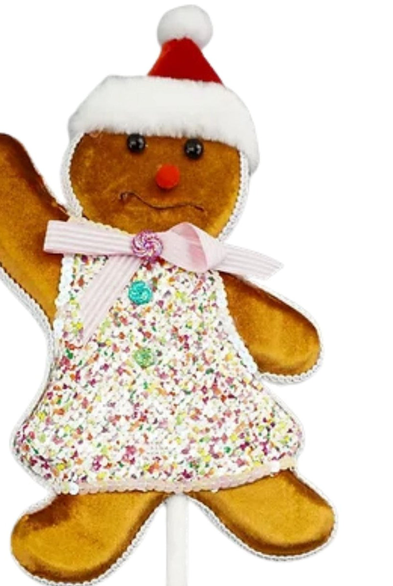 Shop For Gingerbread Girl Pick, Pink 19"