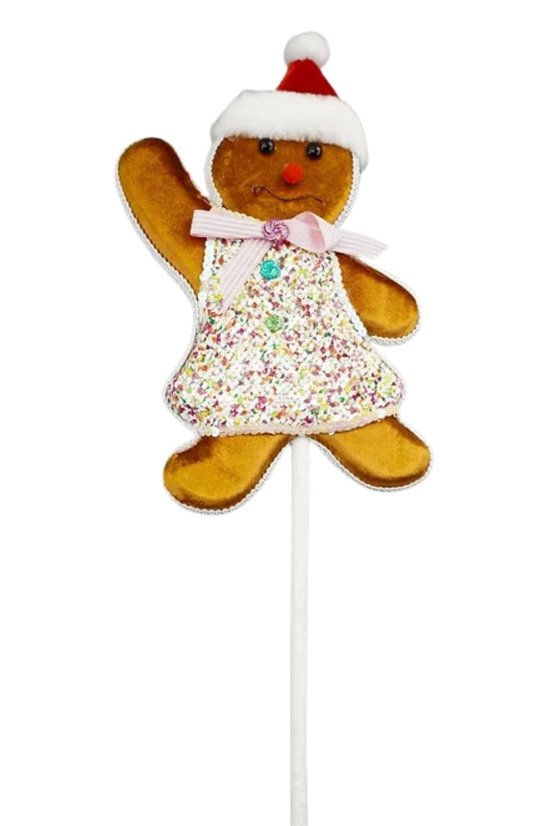 Shop For Gingerbread Girl Pick, Pink 19"