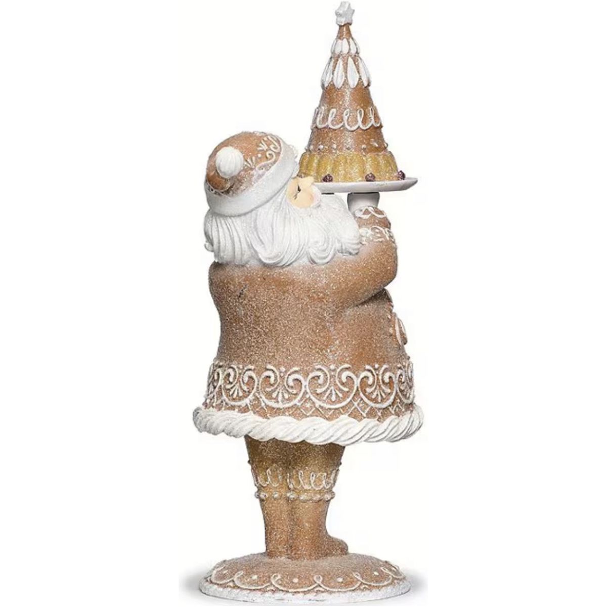 Shop For Gingerbread Santa with Dessert Figurine at Michelle's aDOORable Creations