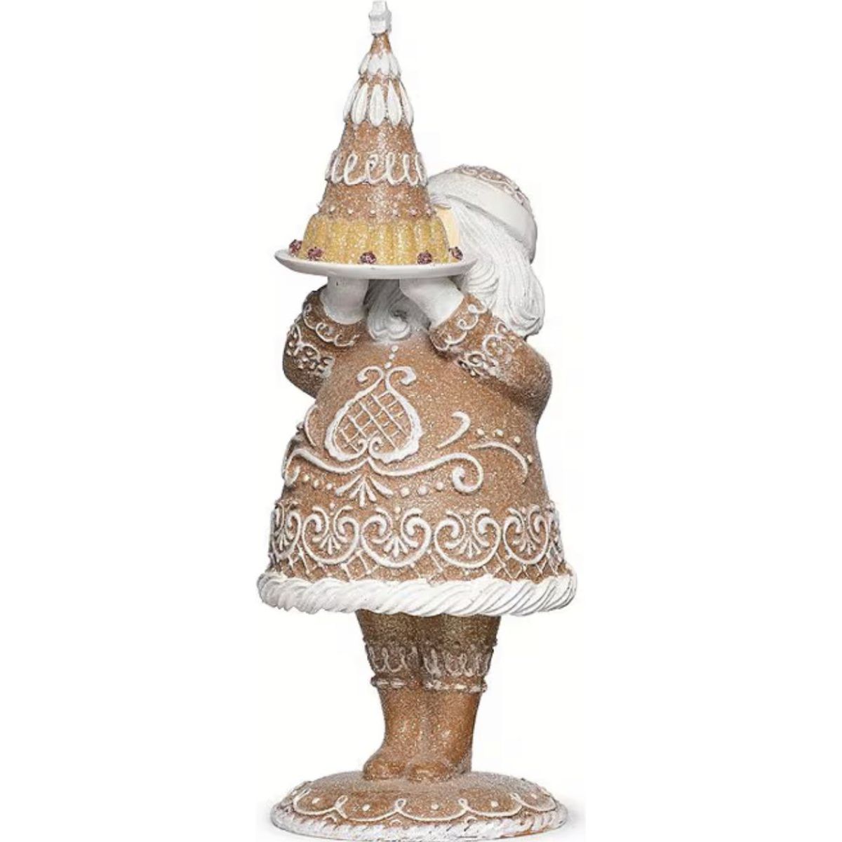 Shop For Gingerbread Santa with Dessert Figurine at Michelle's aDOORable Creations